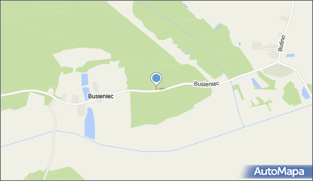 Busieniec, Busieniec, mapa Busieniec