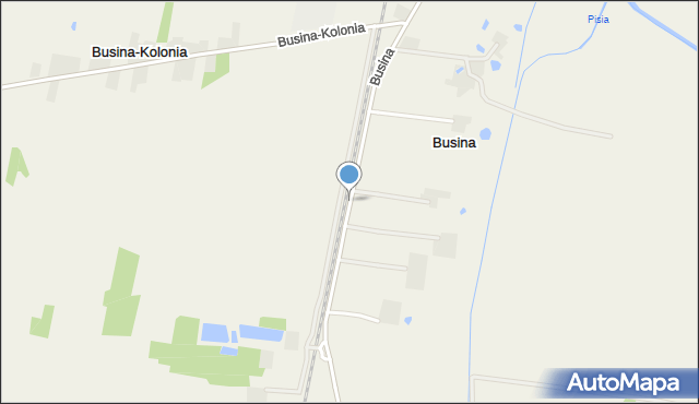 Busina, Busina, mapa Busina