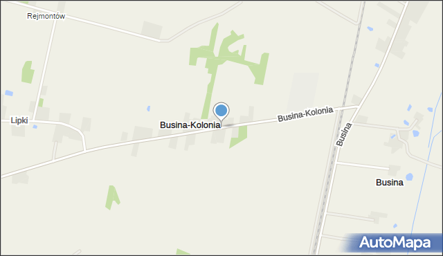 Busina-Kolonia, Busina-Kolonia, mapa Busina-Kolonia