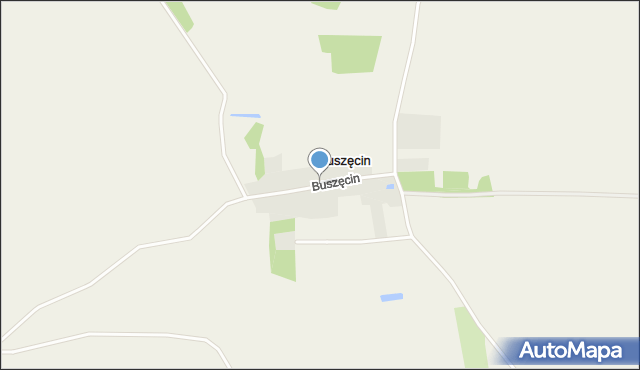 Buszęcin, Buszęcin, mapa Buszęcin