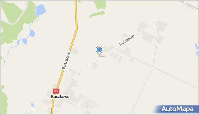 Buszkowo gmina Koronowo, Buszkowo, mapa Buszkowo gmina Koronowo