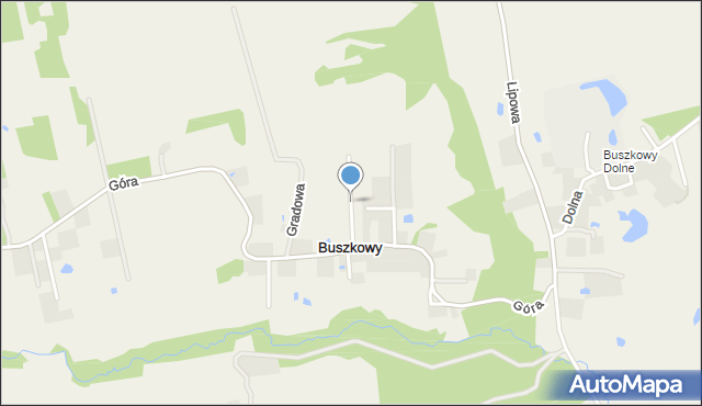 Buszkowy, Buszkowy Górne, mapa Buszkowy