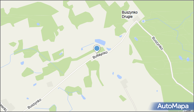 Buszynko Drugie, Buszynko Drugie, mapa Buszynko Drugie