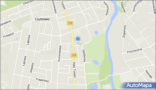 Bydgoszcz, Buszkowska, mapa Bydgoszczy