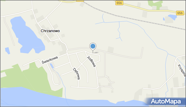 Chrzanowo gmina Ełk, Bukowa, mapa Chrzanowo gmina Ełk