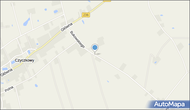 Czyczkowy, Bukowskiego Bernarda, mapa Czyczkowy