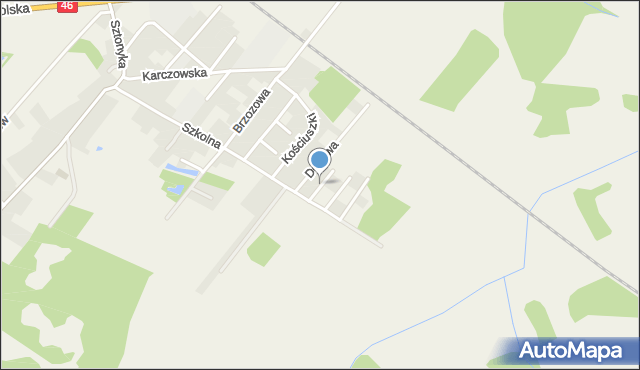 Dąbrowa powiat opolski, Bukowa, mapa Dąbrowa powiat opolski