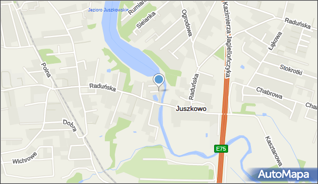 Juszkowo, Bukowa, mapa Juszkowo