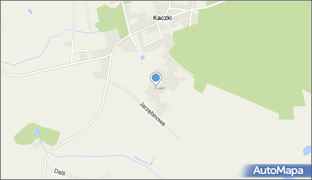 Kaczki, Bukowa, mapa Kaczki