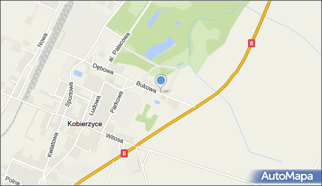 Kobierzyce, Bukowa, mapa Kobierzyce
