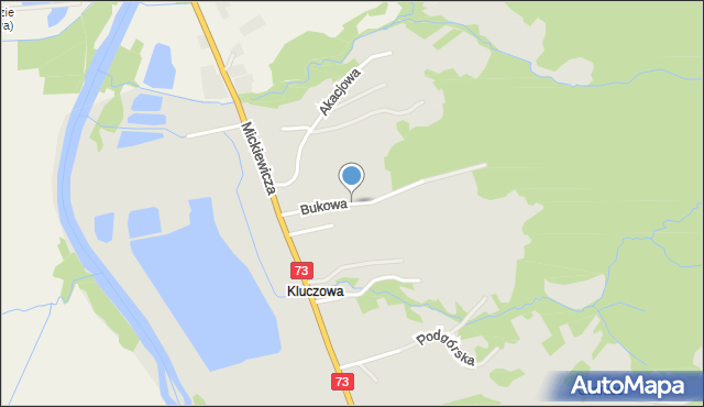 Kołaczyce, Bukowa, mapa Kołaczyce