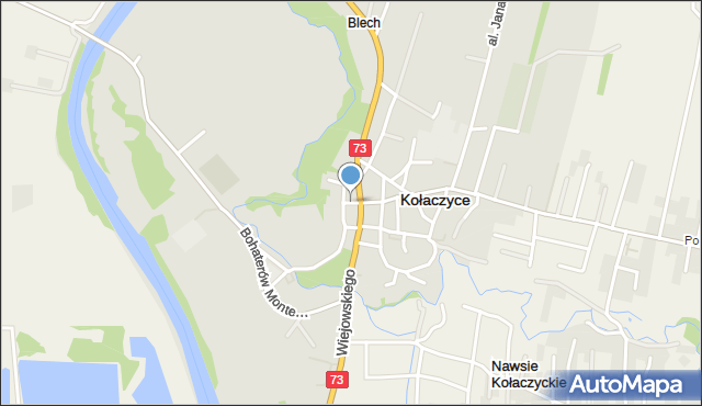 Kołaczyce, Bulsiewicza Antoniego, mapa Kołaczyce