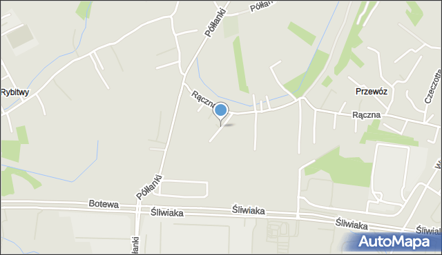 Kraków, Bukowa, mapa Krakowa