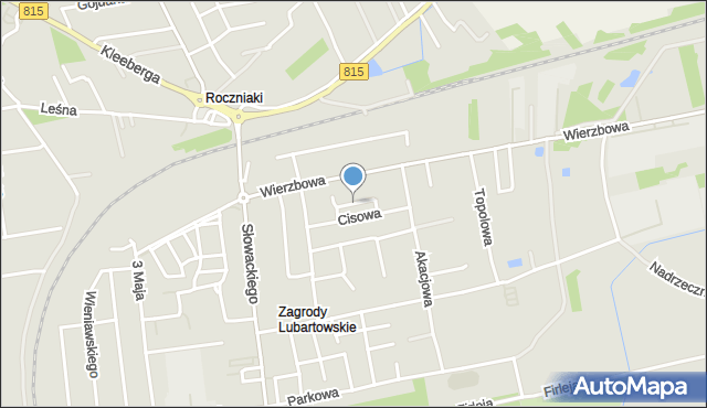 Lubartów, Bukowa, mapa Lubartów