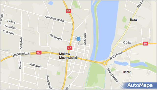 Maków Mazowiecki, Buźniczna, mapa Maków Mazowiecki