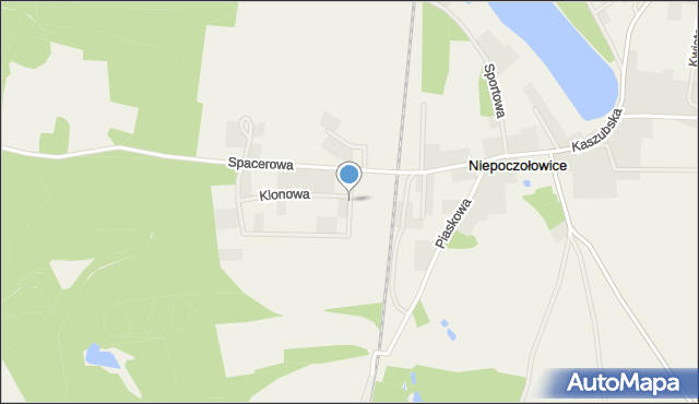 Niepoczołowice, Bukowa, mapa Niepoczołowice