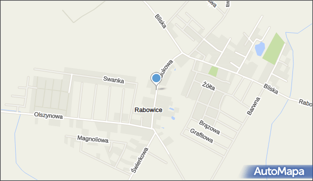 Rabowice, Bukowa, mapa Rabowice