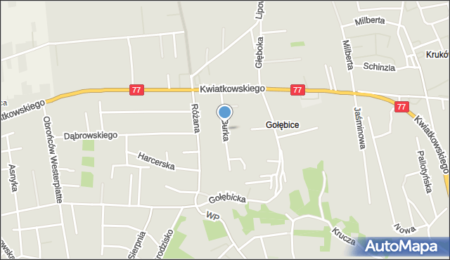 Sandomierz, Burka Wincentego, mapa Sandomierza