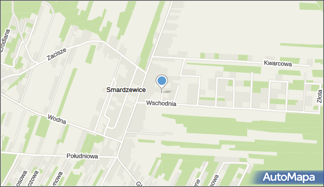 Smardzewice, Bursztynowa, mapa Smardzewice