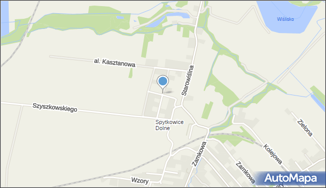 Spytkowice powiat wadowicki, Bursztynowa, mapa Spytkowice powiat wadowicki