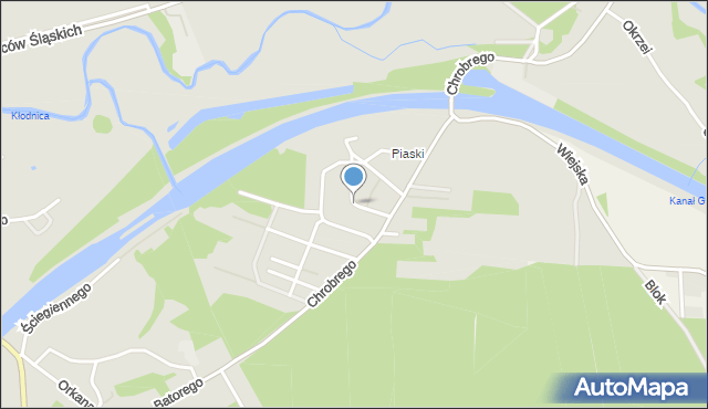 Ujazd powiat strzelecki, Bursztynowa, mapa Ujazd powiat strzelecki