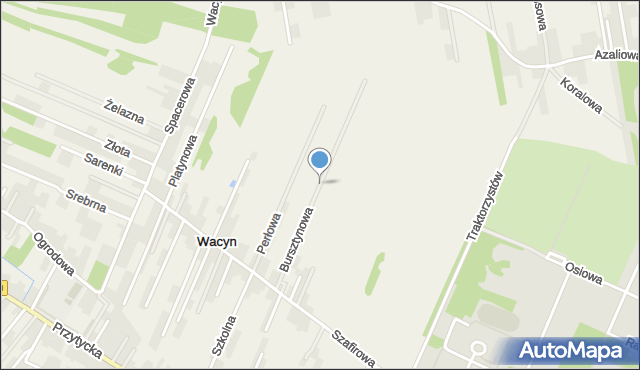 Wacyn, Bursztynowa, mapa Wacyn