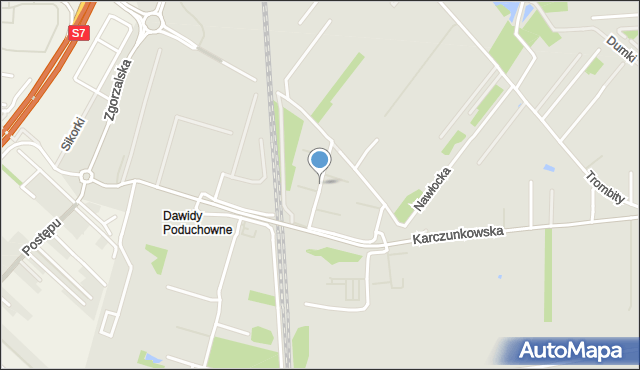 Warszawa, Buszycka, mapa Warszawy