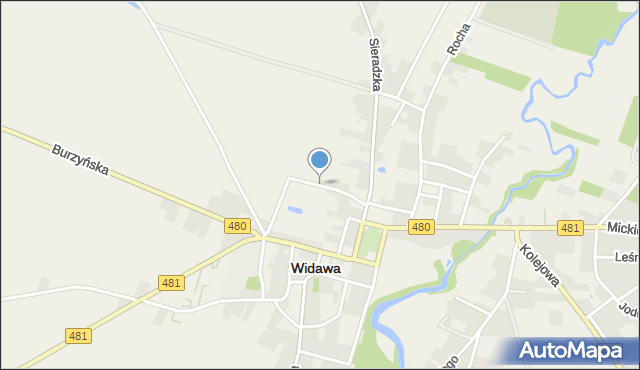 Widawa powiat łaski, Buźniczna, mapa Widawa powiat łaski