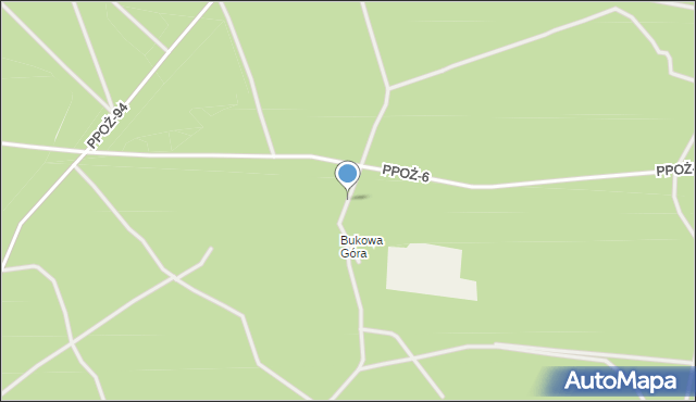 Wiesiółka gmina Wałcz, Bukowa Góra, mapa Wiesiółka gmina Wałcz