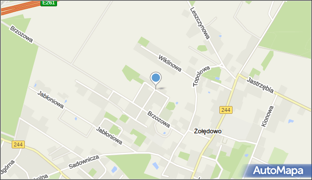 Żołędowo gmina Osielsko, Bukowa, mapa Żołędowo gmina Osielsko