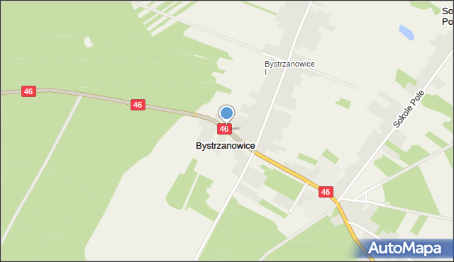 Bystrzanowice, Bystrzanowice, mapa Bystrzanowice