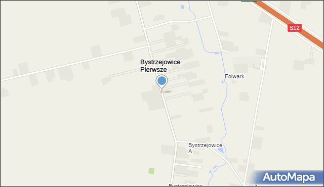 Bystrzejowice Drugie, Bystrzejowice Drugie, mapa Bystrzejowice Drugie