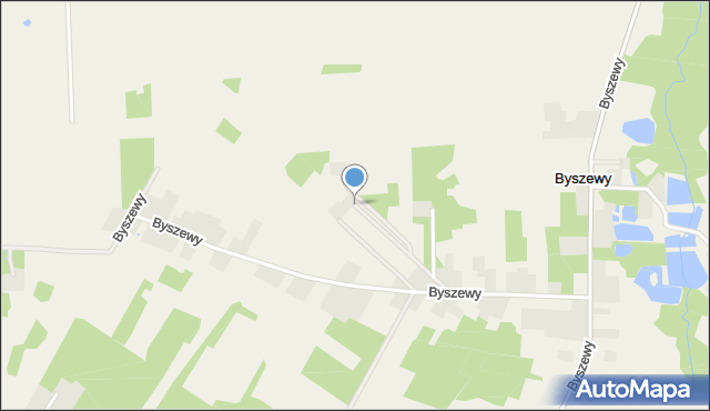 Byszewy, Byszewy, mapa Byszewy