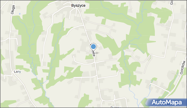 Byszyce, Byszyce, mapa Byszyce