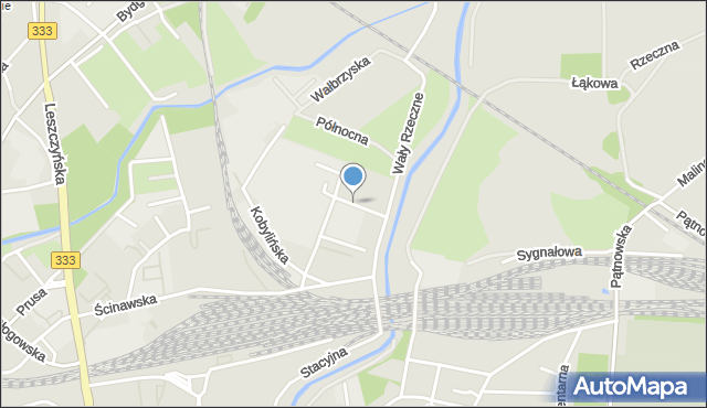 Legnica, Bytomska, mapa Legnicy