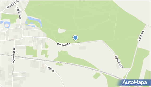 Mrozów, Bystrzycka, mapa Mrozów