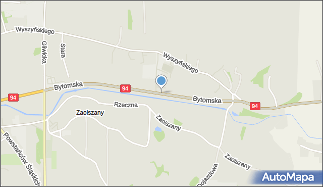 Pyskowice powiat gliwicki, Bytomska, mapa Pyskowice powiat gliwicki