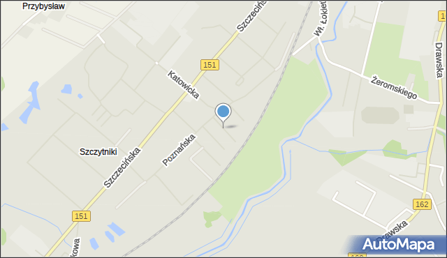 Świdwin, Bydgoska, mapa Świdwin