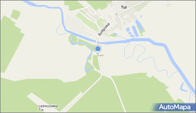Tur gmina Szubin, Bydgoska, mapa Tur gmina Szubin