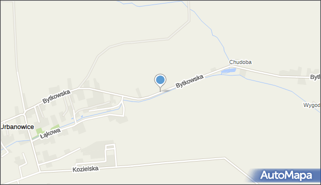 Urbanowice, Bytkowska, mapa Urbanowice