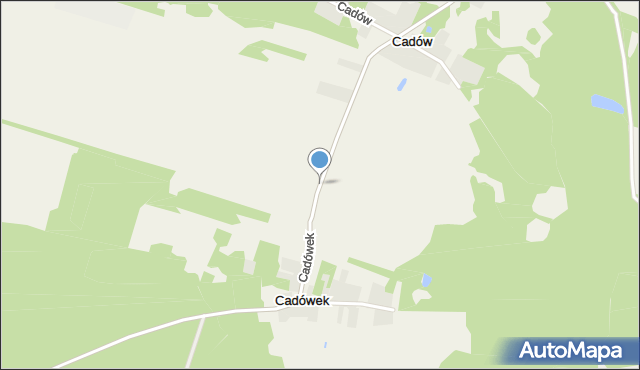 Cadówek, Cadówek, mapa Cadówek