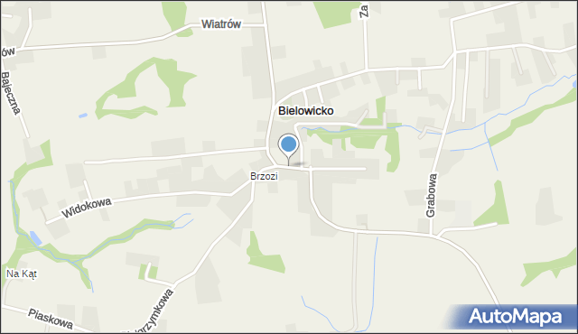 Bielowicko, Centralna, mapa Bielowicko