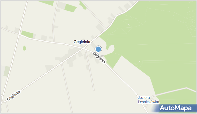 Cegielnia gmina Rogowo, Cegielnia, mapa Cegielnia gmina Rogowo