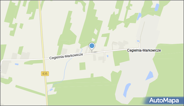 Cegielnia-Markowicze, Cegielnia-Markowicze, mapa Cegielnia-Markowicze