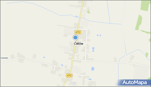 Ceków, Ceków, mapa Ceków