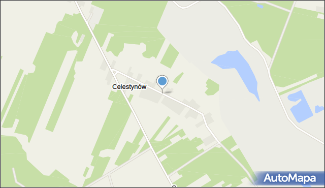 Celestynów gmina Sławno, Celestynów, mapa Celestynów gmina Sławno