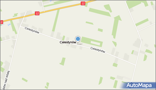Celestynów gmina Zwoleń, Celestynów, mapa Celestynów gmina Zwoleń