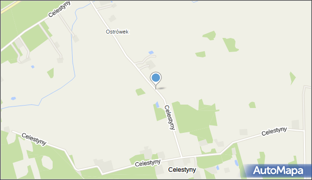 Celestyny, Celestyny, mapa Celestyny