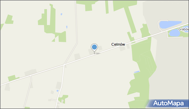 Celinów gmina Grabów, Celinów, mapa Celinów gmina Grabów