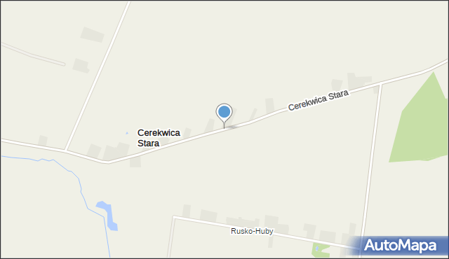 Cerekwica Stara, Cerekwica Stara, mapa Cerekwica Stara